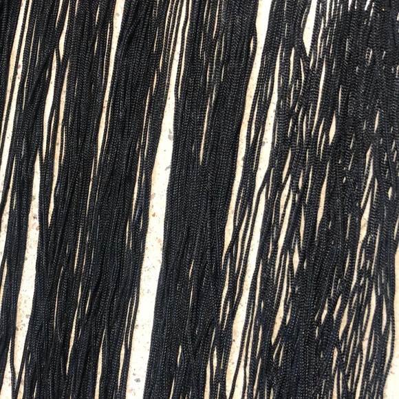 Nomia FW/14 Black Fringe Snap-Closure Belt - Picture 6 of 9